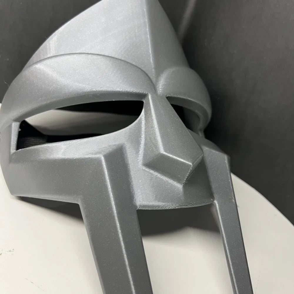 MF DOOM-mascarilla espartana Retro de Hip Hop, cara de Metal, máscara de estrella Punk Rock, accesorios de disfraz para fiesta de disfraces, máscara de escenario para DJ para hombres