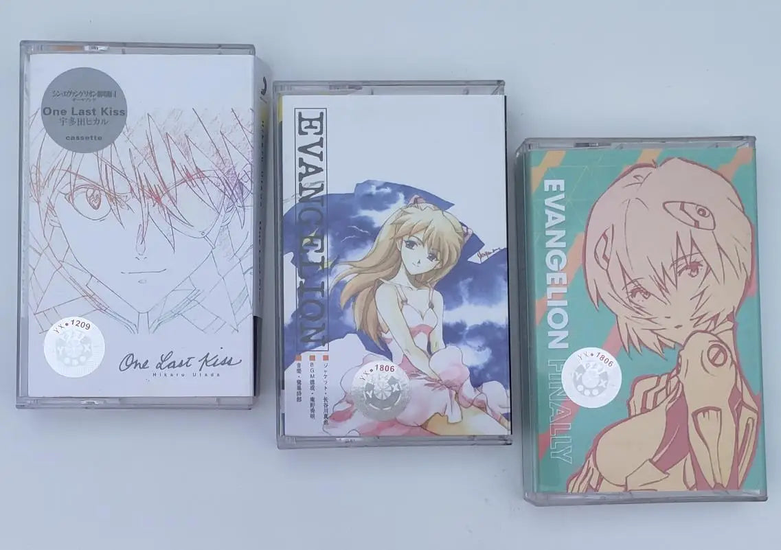 EVA Anime NEON GENESIS EVANGELION Asuka Langley Soryu cinta musical Utada One Last Kiss Cosplay insonoras caja Walkman casetes