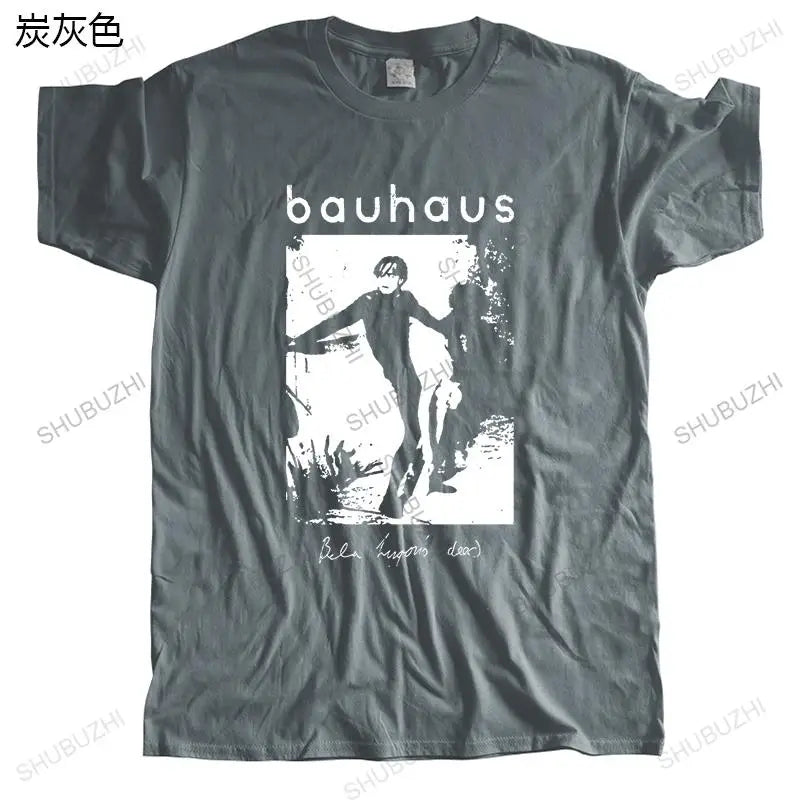 Nueva camiseta de algodón de verano a la moda de manga corta Bauhaus Bela Lugosi Logo antiguo camiseta streetwear unisex camisetas de estilo Vintage
