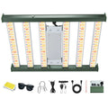 Lámpara LED para plantas de 2000W/1200W, lámpara LED de cultivo de modo Dual VEG Bloom regulable doble, lámpara para plantas luces de cultivo de espectro completo