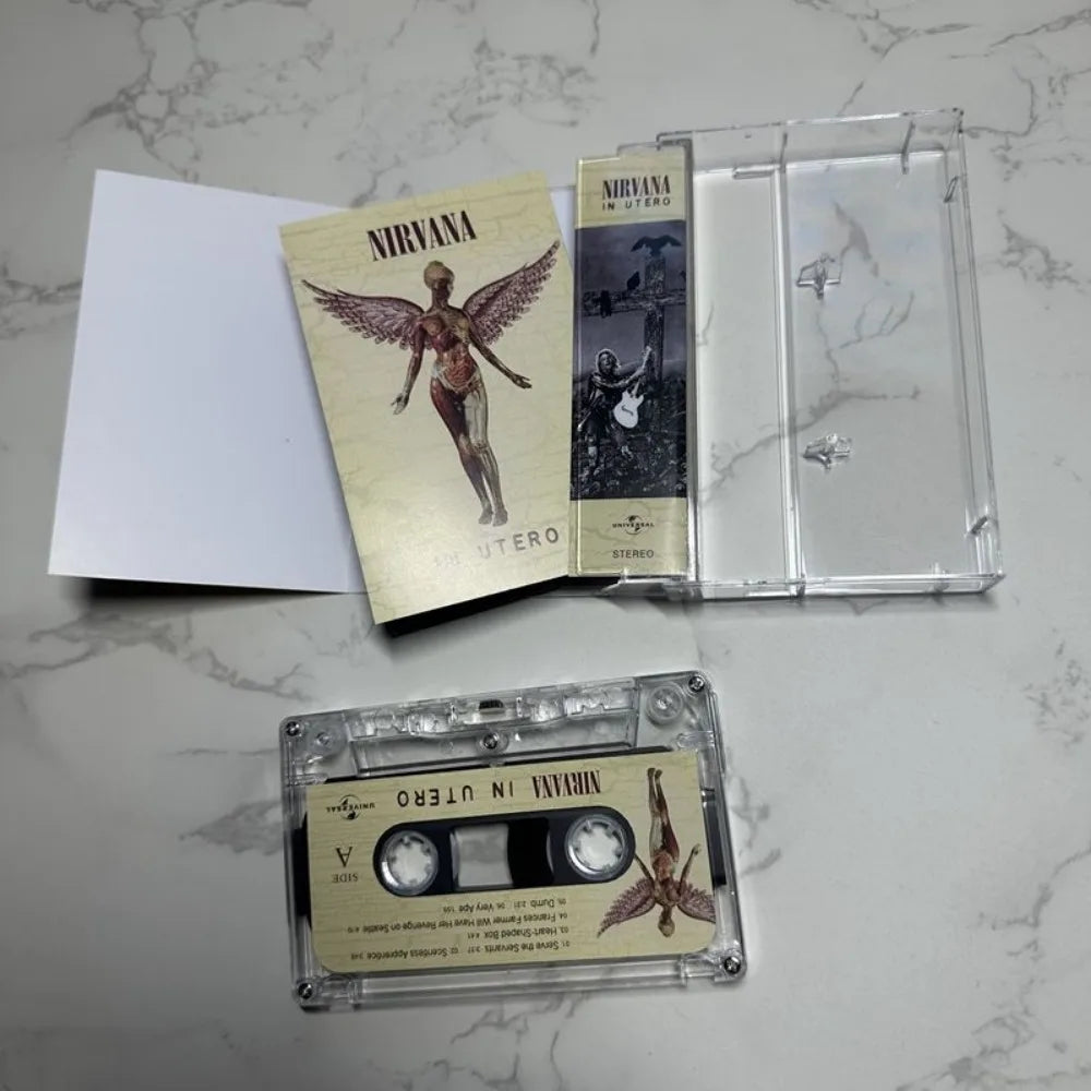 Cassette Nuevo Sellado del Álbum Nirvana In Utero con Libro de Letras
