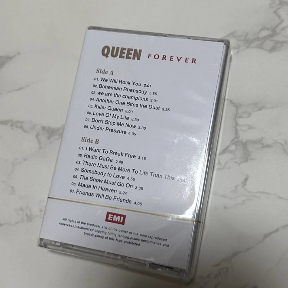 Cassette Nuevo Sellado, Queen Forever, Álbum de Música Rock, Colección de Himnos de la Legendaria Banda Británica de Rock con Libro de Letras