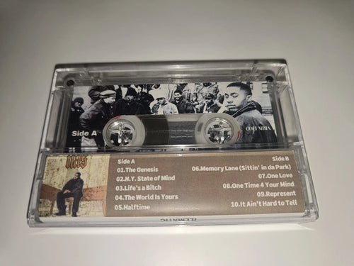 Álbum Illmatic de cinta musical Retro Rap Nas, casetes del estado de la mente N Y, grabadora Walkman para Cosplay, trampas de sonido para coche, caja de regalo de colección