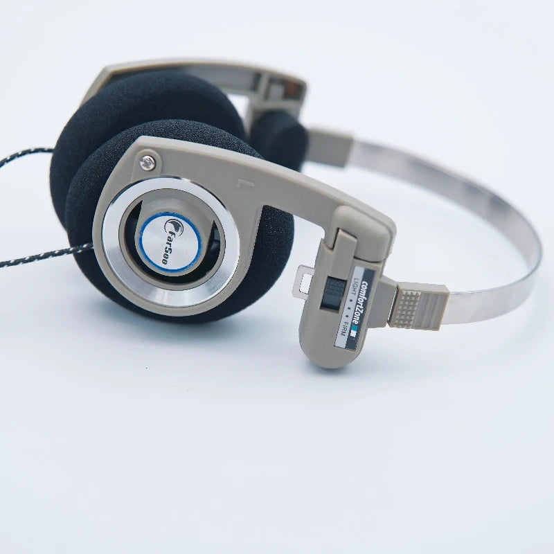 Auriculares Farsoo PP con Cable, Portátiles, Profesionales, con Micrófono, Plegables, Retro, HiFi, Bajos Profundos, Conector de 3.5mm para PC, iPad y Teléfonos