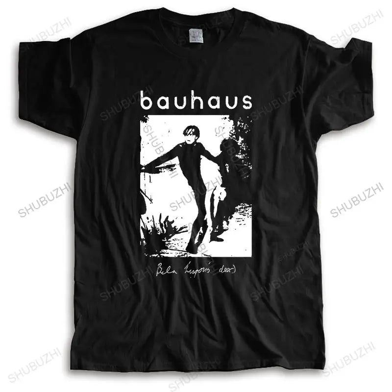 Nueva camiseta de algodón de verano a la moda de manga corta Bauhaus Bela Lugosi Logo antiguo camiseta streetwear unisex camisetas de estilo Vintage