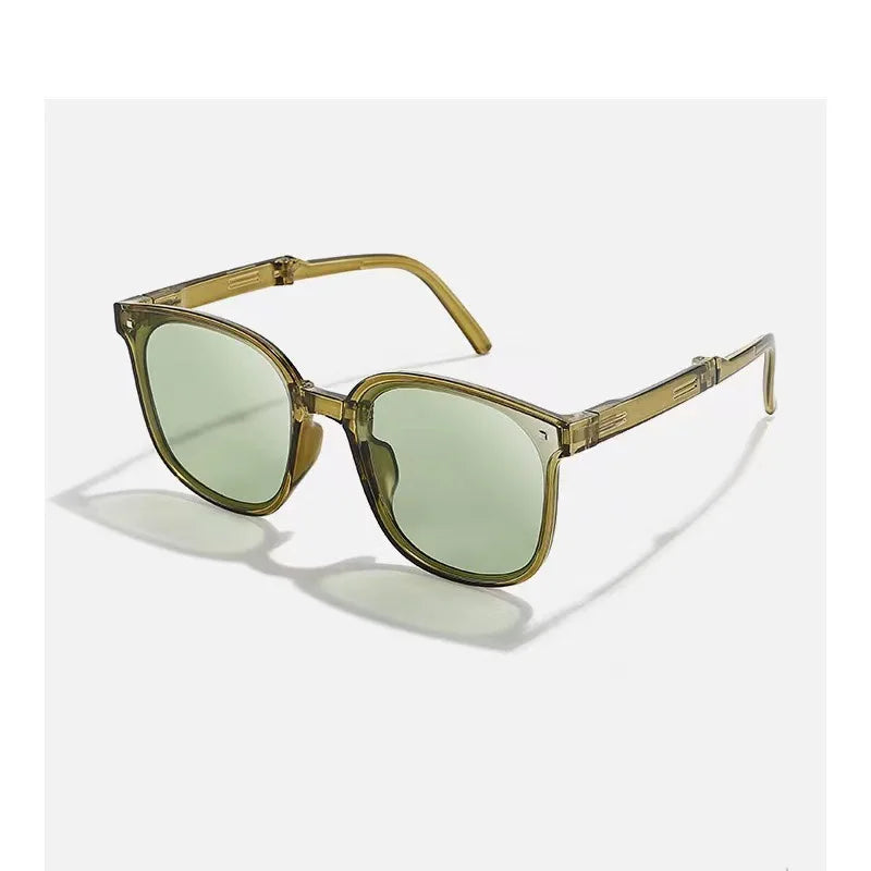 Gafas de sol plegables, portátiles, protección solar ultraligera, protección UV, gafas de sol tanto para hombres como para mujeres.