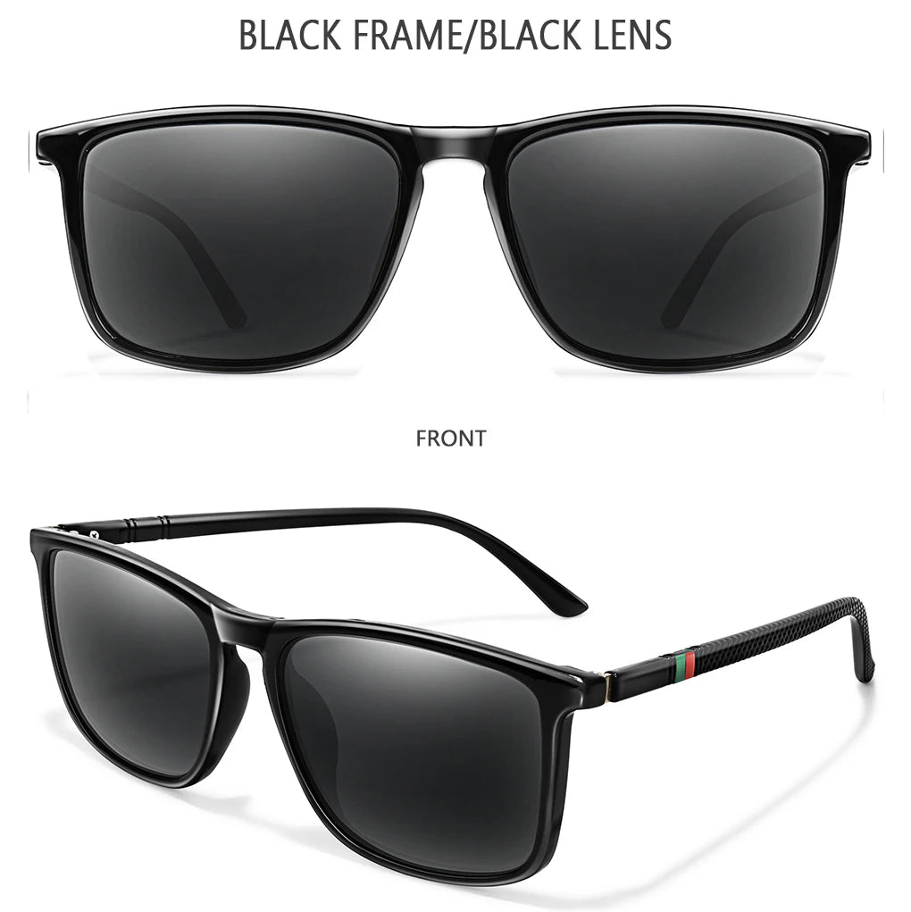Gafas de sol polarizadas Vintage cuadradas de lujo para ciclismo para hombre y mujer, gafas de sol de moda para viajes, conducción, pesca, gafas masculinas UV400