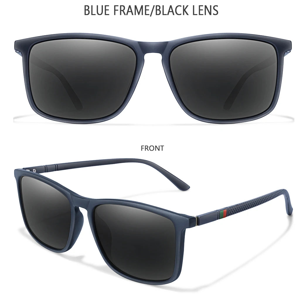 Gafas de sol polarizadas Vintage cuadradas de lujo para ciclismo para hombre y mujer, gafas de sol de moda para viajes, conducción, pesca, gafas masculinas UV400