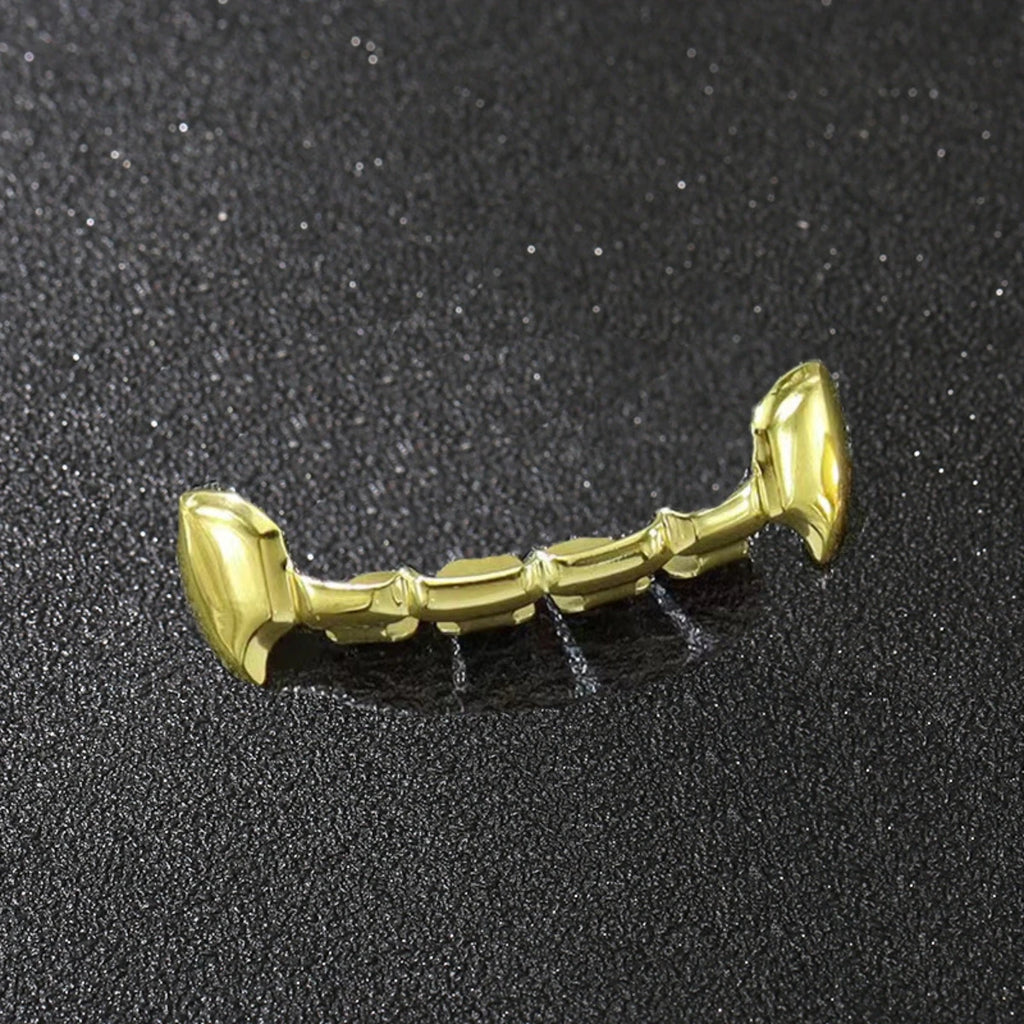 Juego de dientes chapados en plata, colmillo de payaso decorativo de hip hop para Halloween, 1 ud./1 Uds.