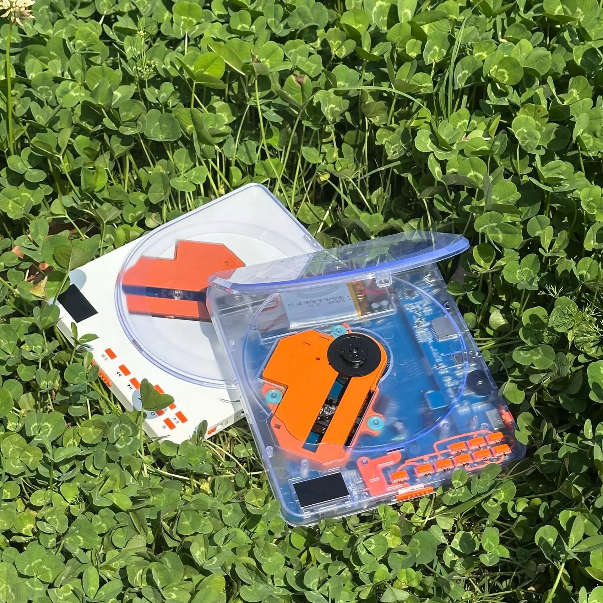 Reproductor de CD portátil transparente CD28, Walkman, reproductor de discos, reproductor de CD con transmisor Bluetooth