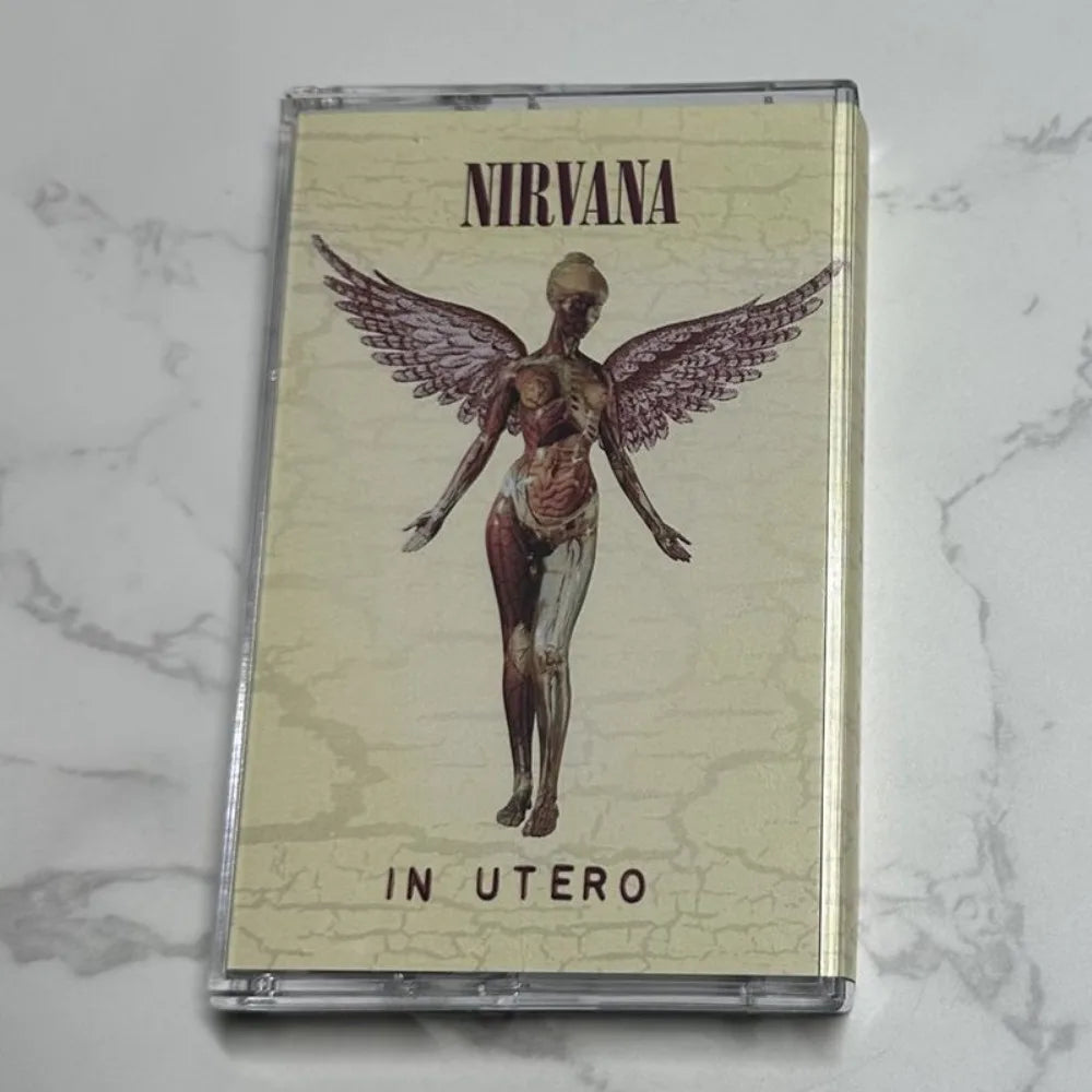 Cassette Nuevo Sellado del Álbum Nirvana In Utero con Libro de Letras
