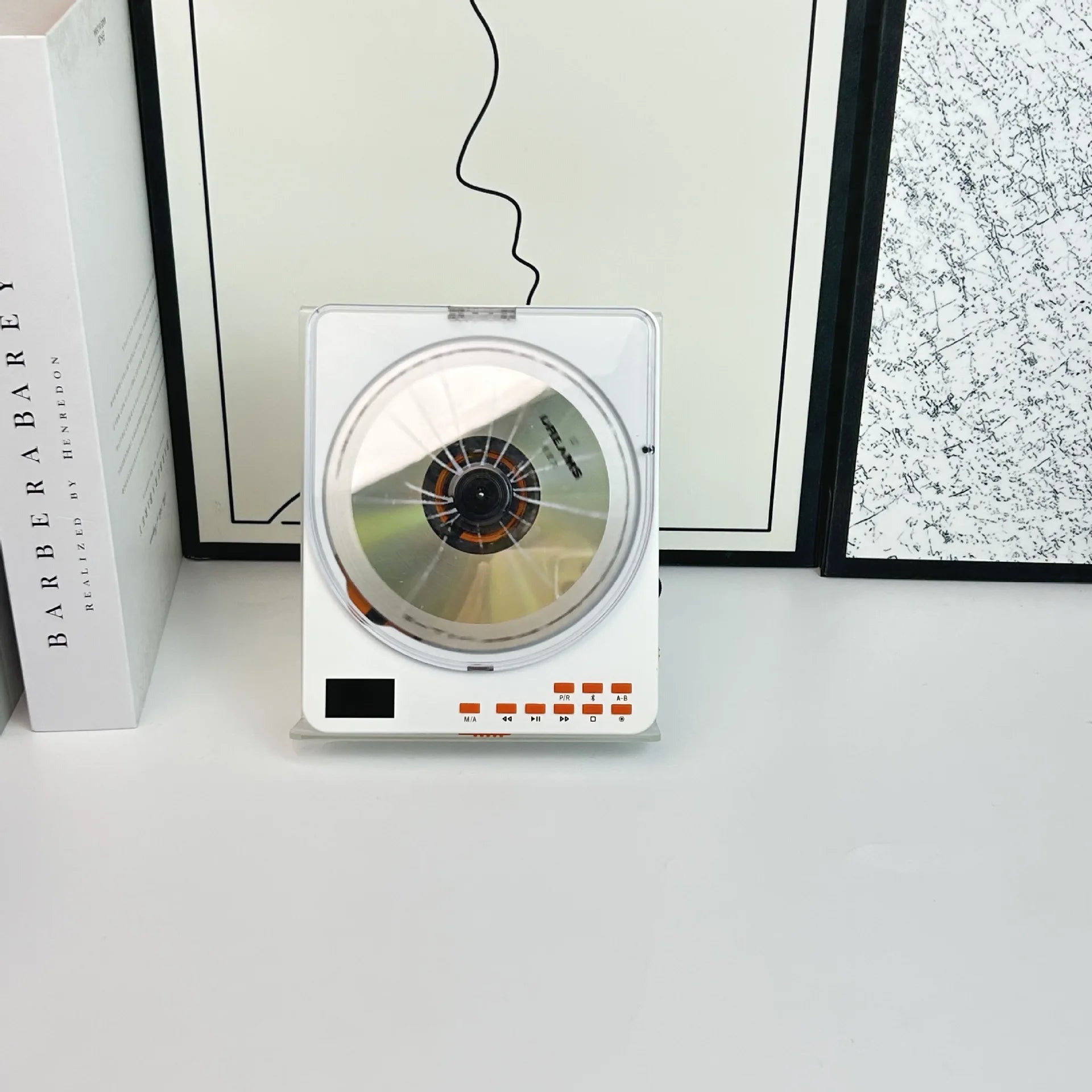Reproductor de CD portátil transparente CD28, Walkman, reproductor de discos, reproductor de CD con transmisor Bluetooth