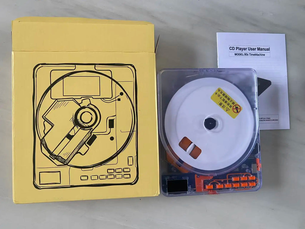 Reproductor de CD portátil transparente CD28, Walkman, reproductor de discos, reproductor de CD con transmisor Bluetooth