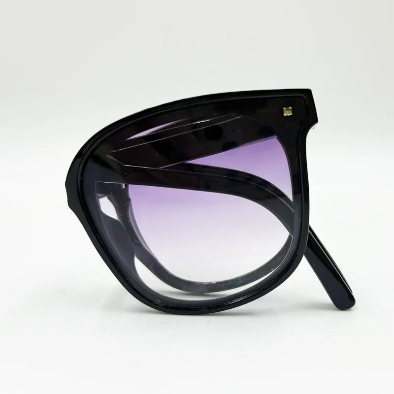 Gafas de sol plegables, portátiles, protección solar ultraligera, protección UV, gafas de sol tanto para hombres como para mujeres.