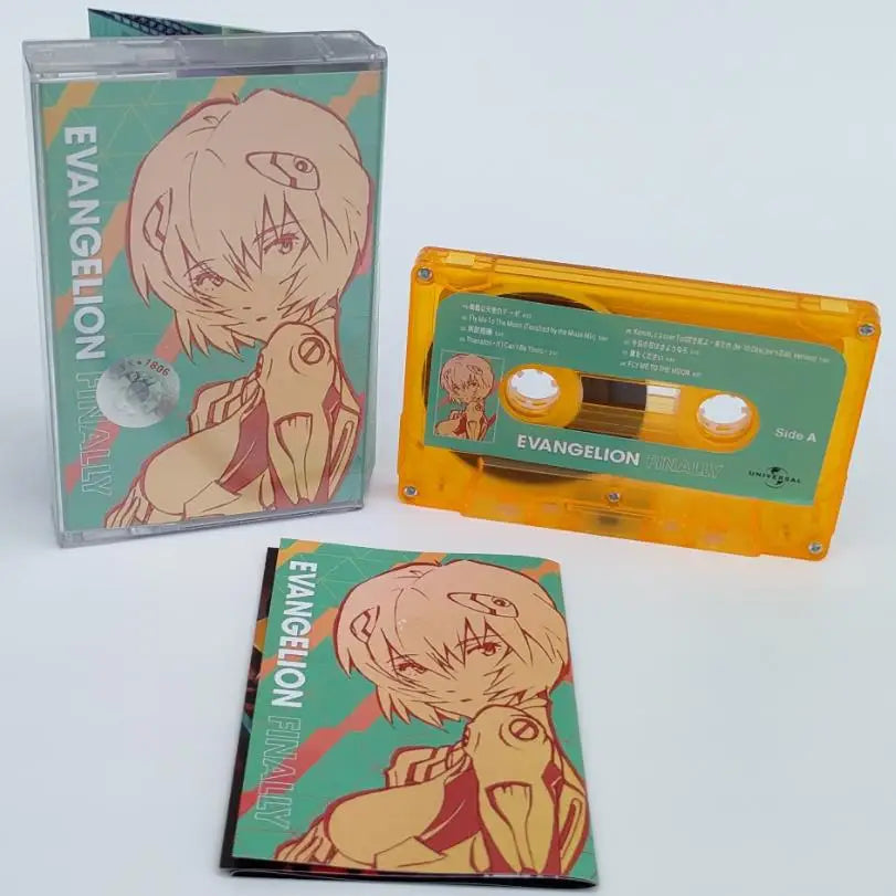 EVA Anime NEON GENESIS EVANGELION Asuka Langley Soryu cinta musical Utada One Last Kiss Cosplay insonoras caja Walkman casetes
