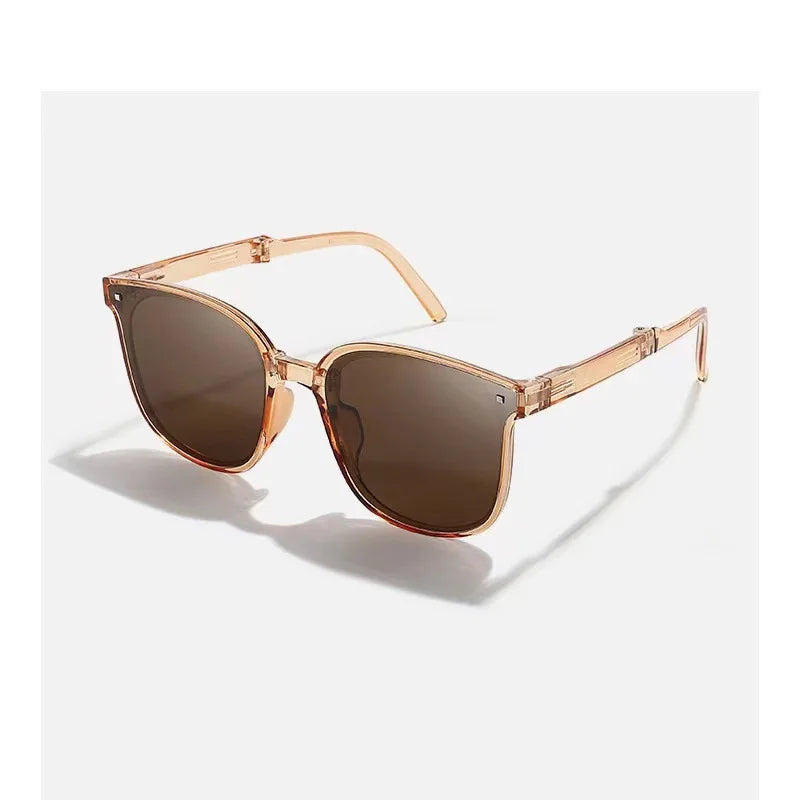 Gafas de sol plegables, portátiles, protección solar ultraligera, protección UV, gafas de sol tanto para hombres como para mujeres.
