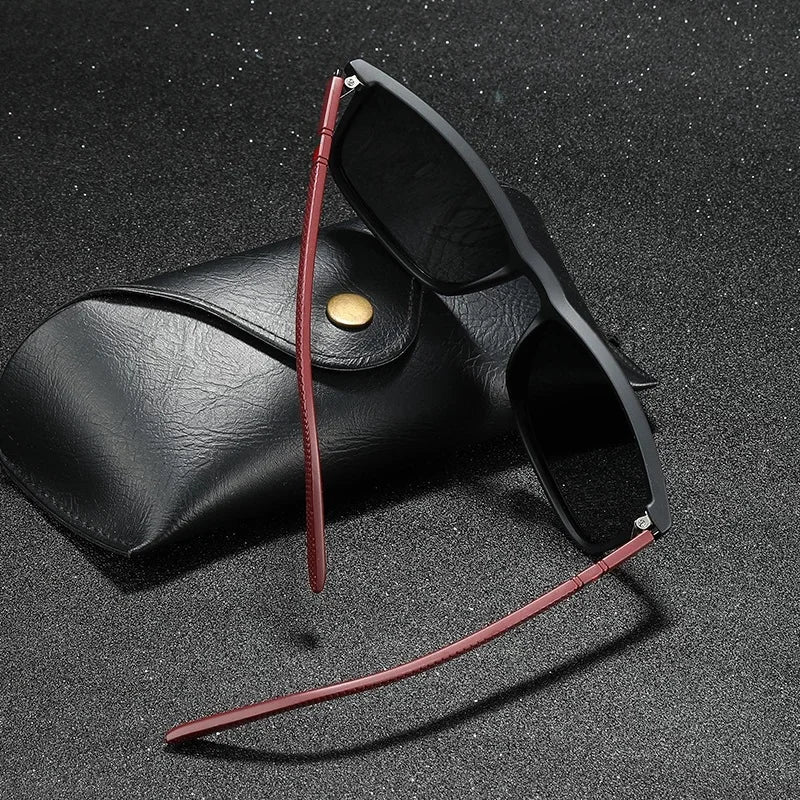 Gafas de sol polarizadas Vintage cuadradas de lujo para ciclismo para hombre y mujer, gafas de sol de moda para viajes, conducción, pesca, gafas masculinas UV400
