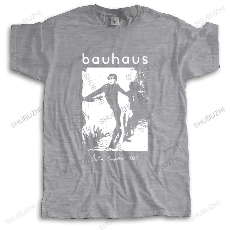 Nueva camiseta de algodón de verano a la moda de manga corta Bauhaus Bela Lugosi Logo antiguo camiseta streetwear unisex camisetas de estilo Vintage