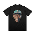 Camiseta con patrón de cabeza de Tyler The Creator, camiseta de manga corta de verano para mujer, camiseta Retro Hip Hop Rap Singer Cactus Jack, Top Y2k