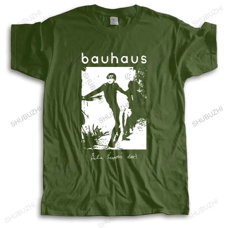 Nueva camiseta de algodón de verano a la moda de manga corta Bauhaus Bela Lugosi Logo antiguo camiseta streetwear unisex camisetas de estilo Vintage