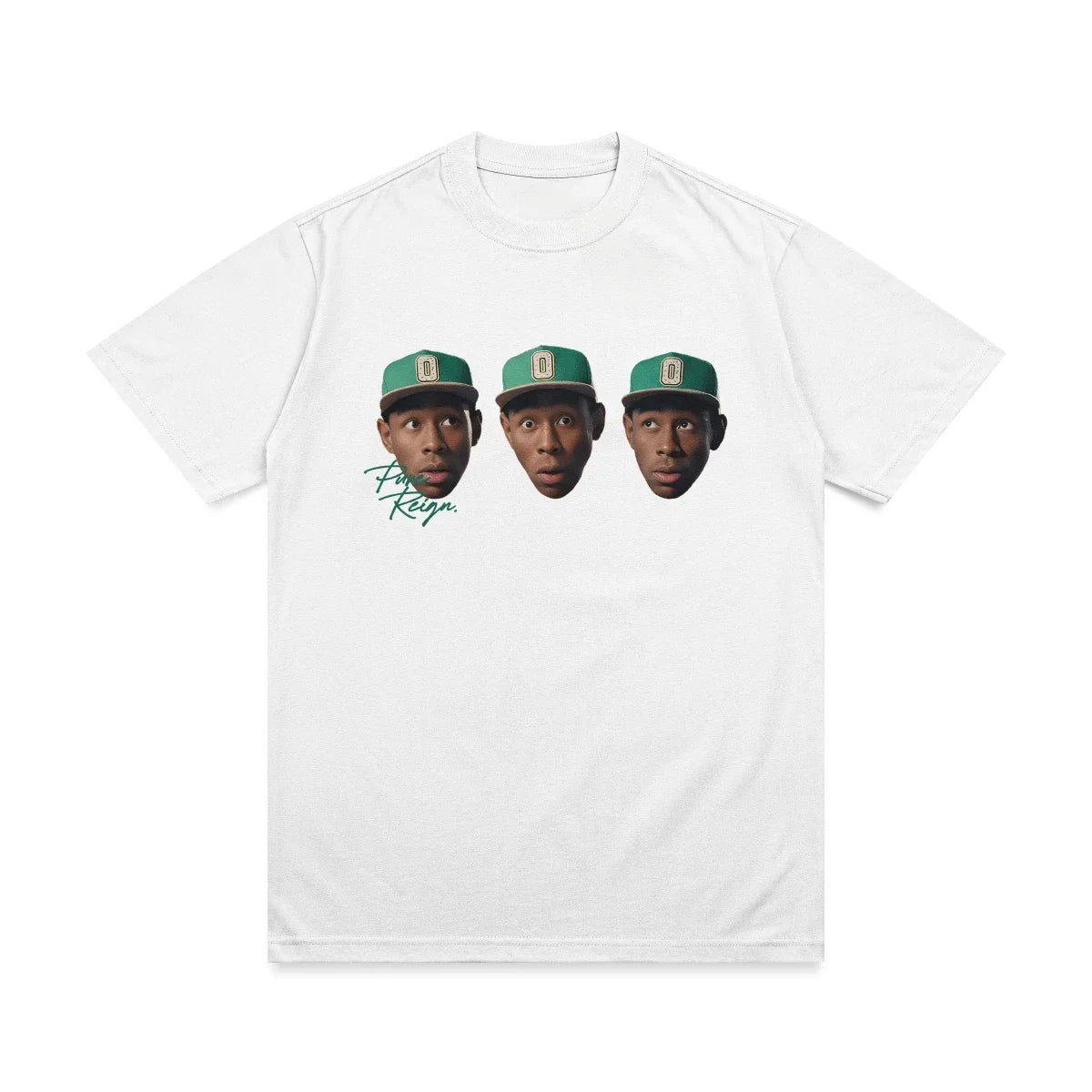 Camiseta con patrón de cabeza de Tyler The Creator, camiseta de manga corta de verano para mujer, camiseta Retro Hip Hop Rap Singer Cactus Jack, Top Y2k