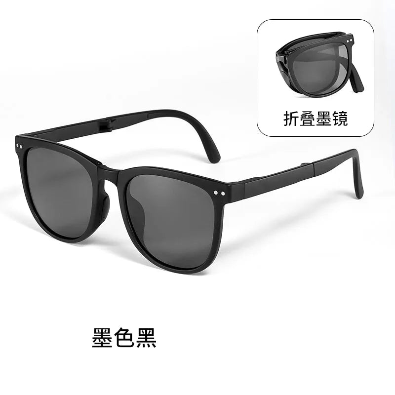 Gafas de sol plegables, portátiles, protección solar ultraligera, protección UV, gafas de sol tanto para hombres como para mujeres.
