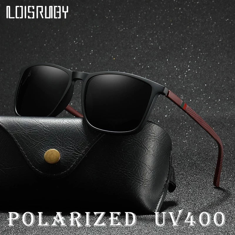 Gafas de sol polarizadas Vintage cuadradas de lujo para ciclismo para hombre y mujer, gafas de sol de moda para viajes, conducción, pesca, gafas masculinas UV400