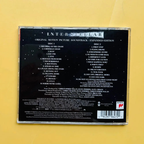 Banda sonora original de la película Interstellar, 2CD de Hans Zimmer, pista sonora clásica de la película, OST para colección de fans, regalo en stock