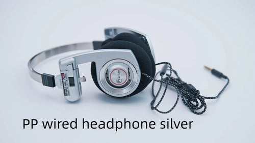 Auriculares Farsoo PP con Cable, Portátiles, Profesionales, con Micrófono, Plegables, Retro, HiFi, Bajos Profundos, Conector de 3.5mm para PC, iPad y Teléfonos