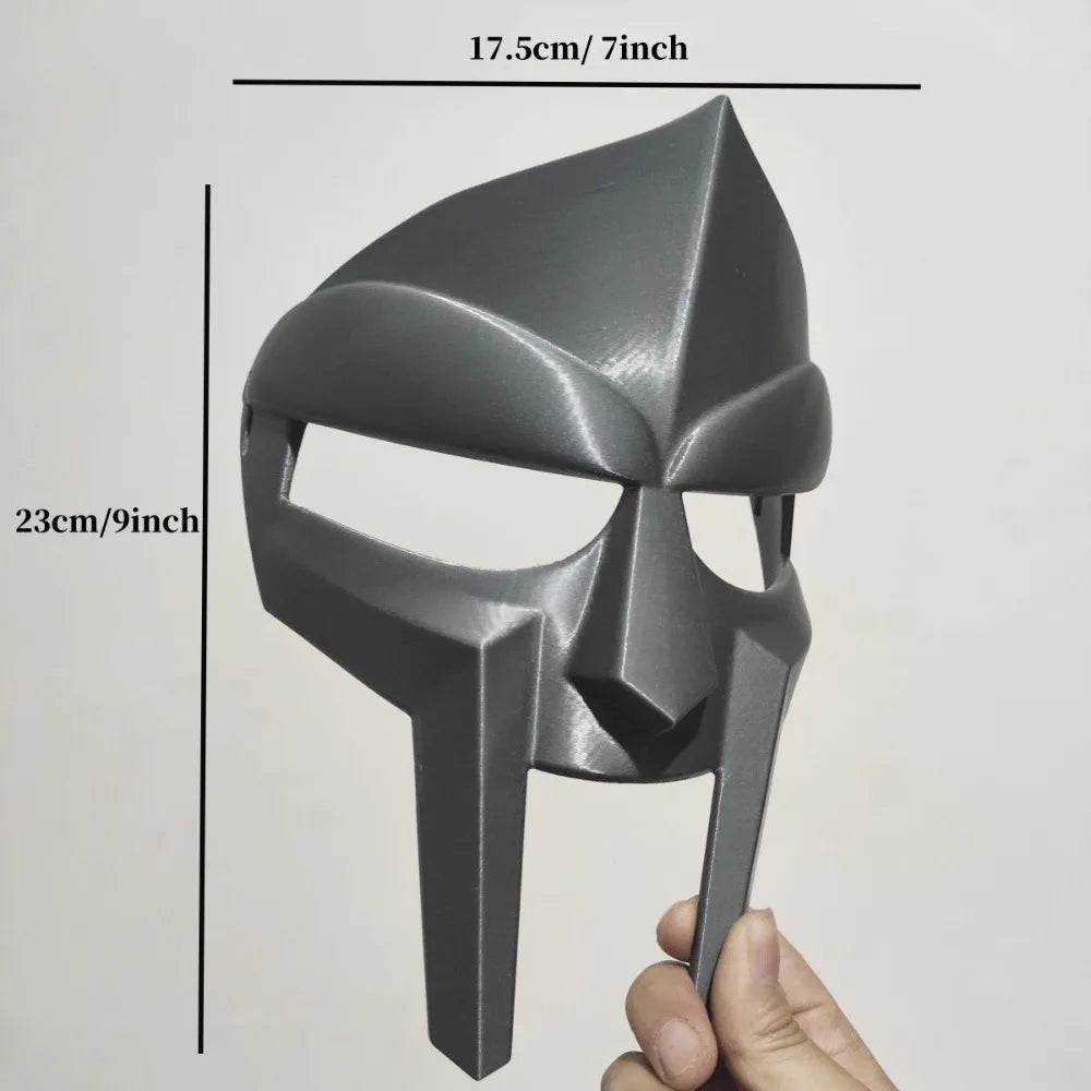 MF DOOM-mascarilla espartana Retro de Hip Hop, cara de Metal, máscara de estrella Punk Rock, accesorios de disfraz para fiesta de disfraces, máscara de escenario para DJ para hombres