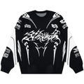 Suéter de invierno para hombre, abrigo de punto, Tops góticos de manga larga de gran tamaño, ropa de calle de moda coreana Y2k, jersey de Harajuku, ropa