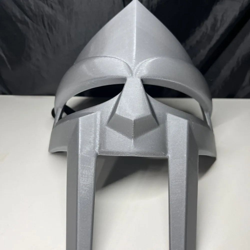 MF DOOM-mascarilla espartana Retro de Hip Hop, cara de Metal, máscara de estrella Punk Rock, accesorios de disfraz para fiesta de disfraces, máscara de escenario para DJ para hombres