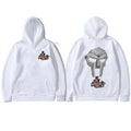 Sudadera con capucha con estampado de doble cara de rapero Mf Doom Face, jersey de gran tamaño para hombre, sudaderas con capucha Vintage de Hip Hop Rap, Tops