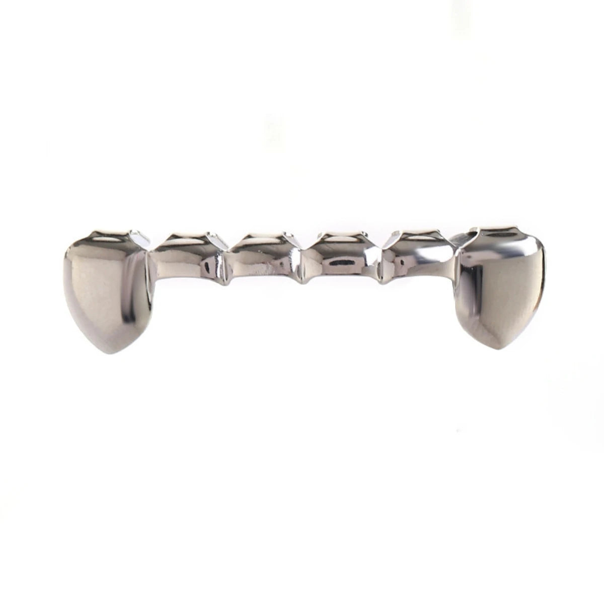 Juego de dientes chapados en plata, colmillo de payaso decorativo de hip hop para Halloween, 1 ud./1 Uds.