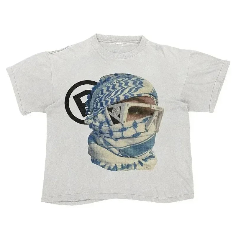 Camiseta gráfica para hombre y mujer, Top Vintage, ropa informal estilo Hip Hop, camiseta de gran tamaño, ropa informal de manga corta, camiseta de moda de verano
