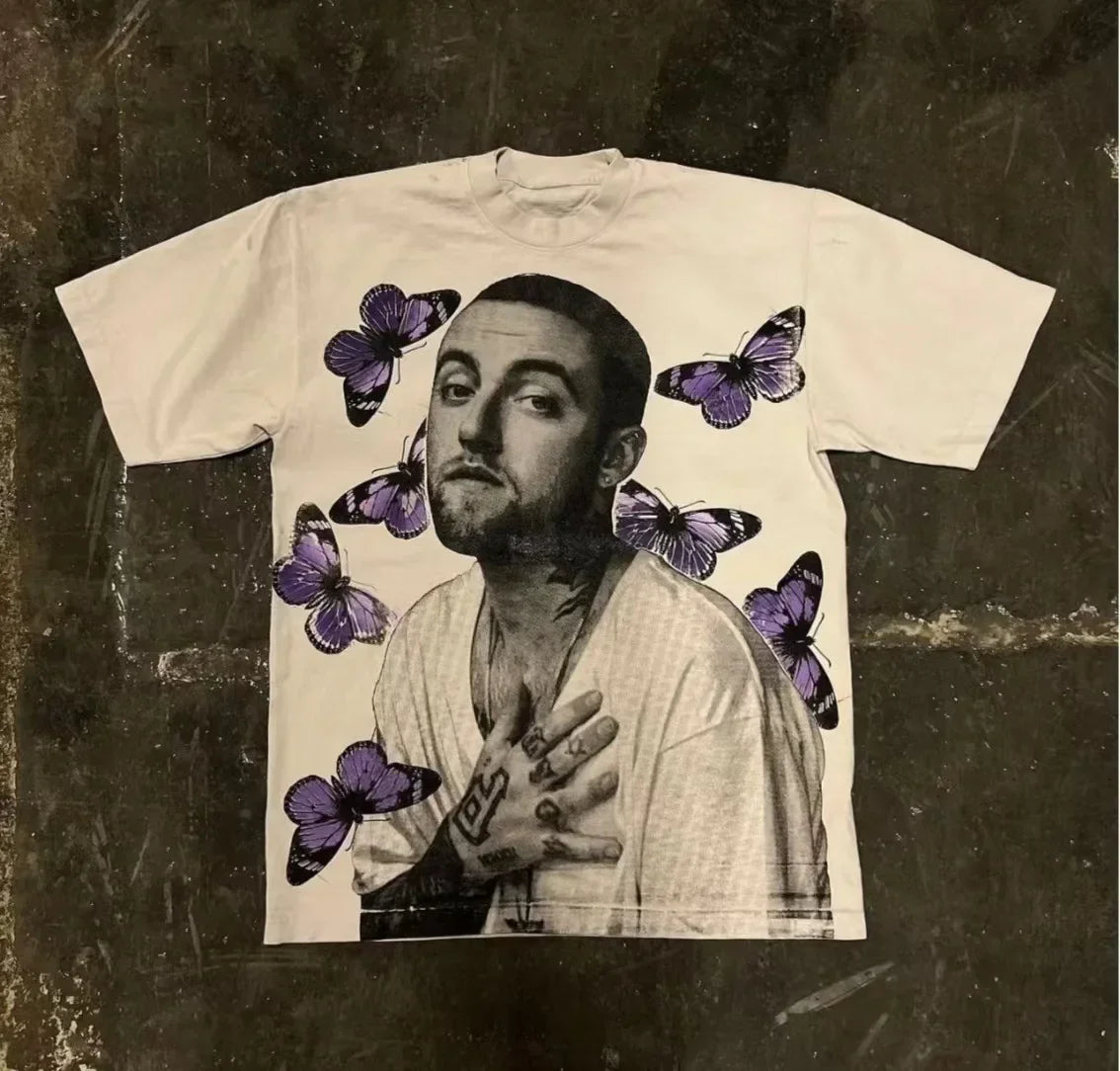 Camisetas Vintage informales con estampado Y2k para mujer, ropa de calle de manga corta con cuello redondo, camiseta gótica Harajuku, Top corto, ropa para hombre y niño 2000