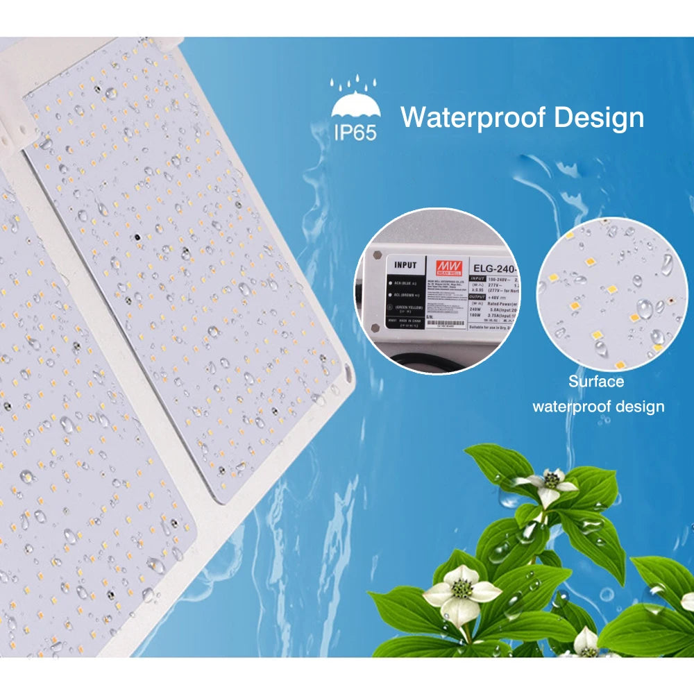 Lámpara LED de Cultivo con Tecnología Cuántica 2025, 3000K 5000K Mix 660nm UV LM301H Evo para Cultivo Interior, Control de Vegetales/Flores