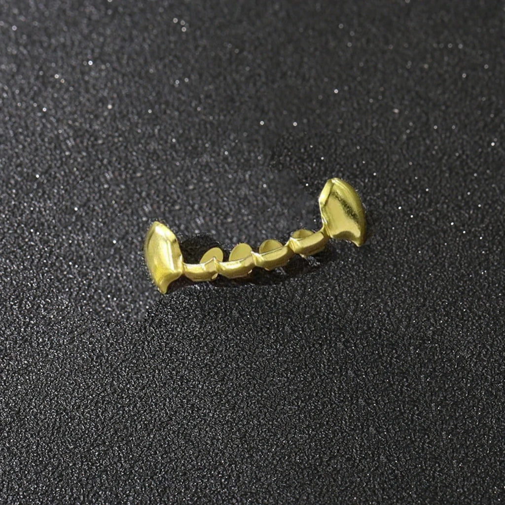 Juego de dientes chapados en plata, colmillo de payaso decorativo de hip hop para Halloween, 1 ud./1 Uds.