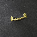 Juego de dientes chapados en plata, colmillo de payaso decorativo de hip hop para Halloween, 1 ud./1 Uds.